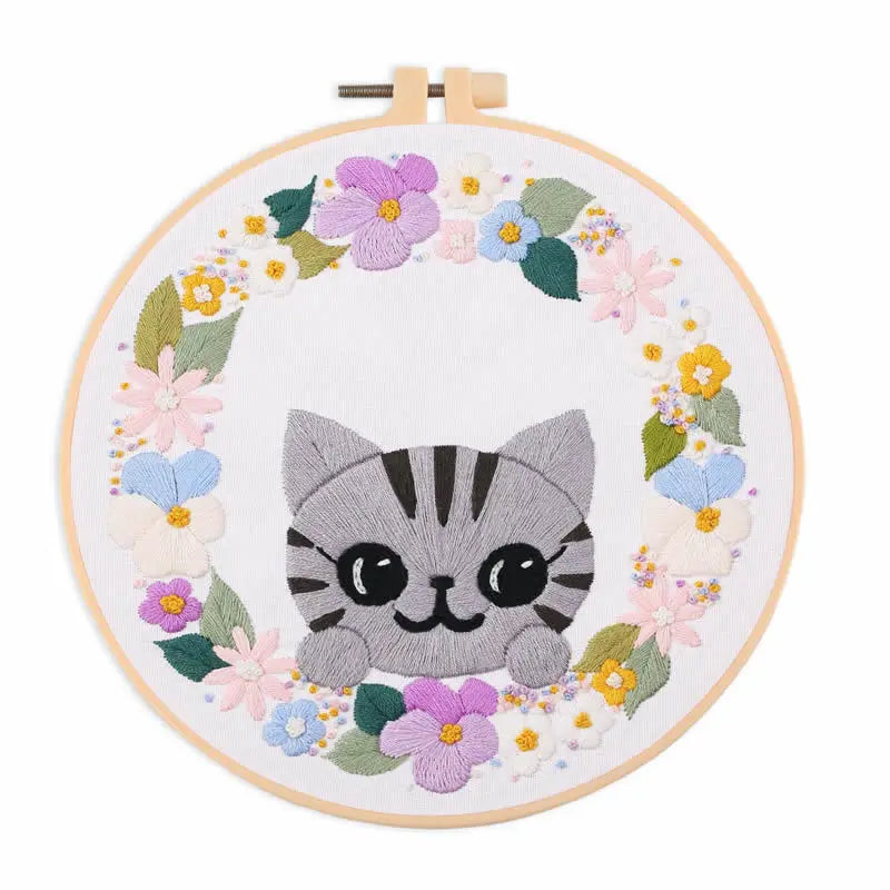 CraftHoop Purrfect Cats Embroidery Kit