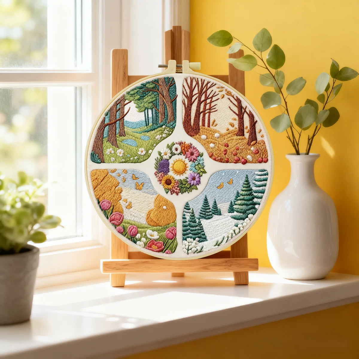 CraftHoop Four Seasons Embroidery Kit