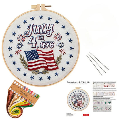 CraftHoop Independence Collection – 4th of July Embroidery Kits