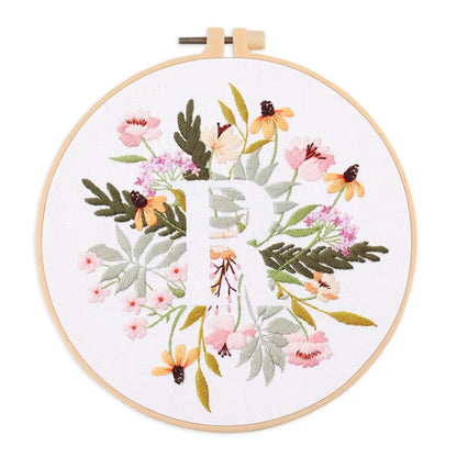 CraftHoop Alphabet Garden Embroidery Kit