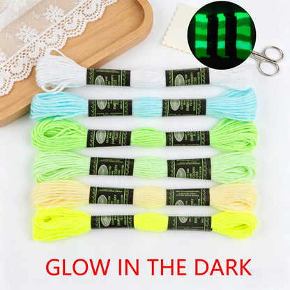 CraftHoop Glow-in-the-Dark Embroidery Thread Set