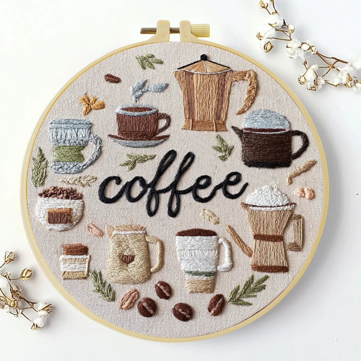 CraftHoop Food Art Embroidery Kit