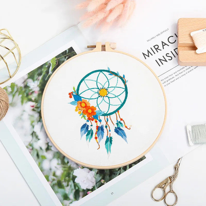 CraftHoop Boho Dreamcatcher Embroidery Kit