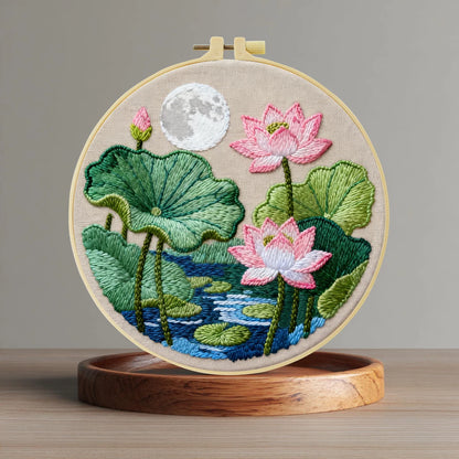 CraftHoop Lily & Lotus Embroidery Kit
