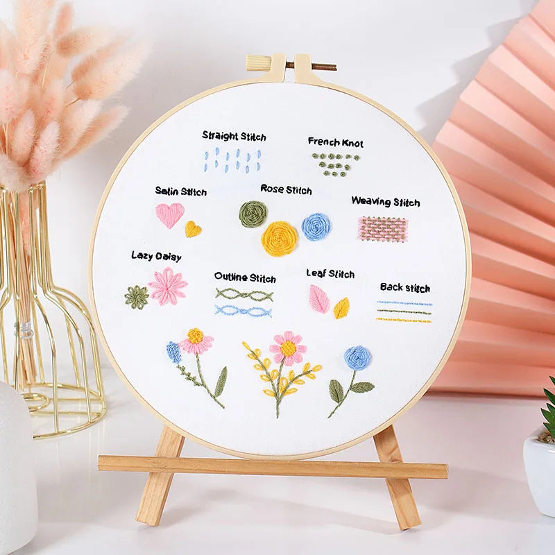 CraftHoop 3-Piece Fun Beginner Embroidery Set for Kids