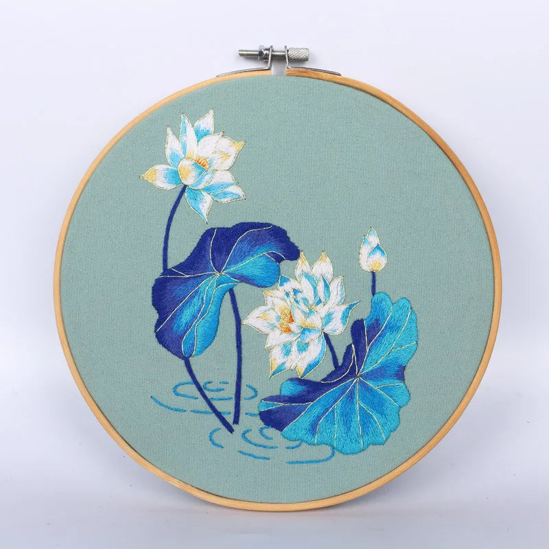 CraftHoop Floral Symphony Embroidery Kit