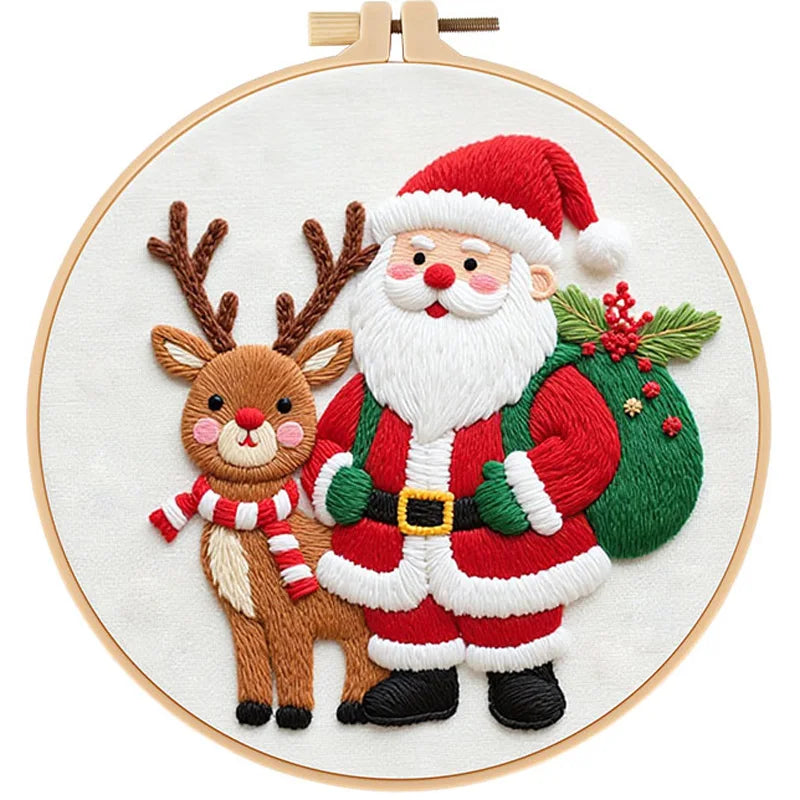 CraftHoop 3-Set Winter Joy Embroidery Kit