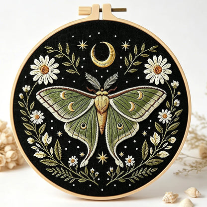 CraftHoop Midnight Garden Bugs Embroidery Kit