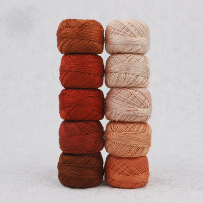 CraftHoop Egyptian Cotton Crochet & Embroidery Thread – 10 Pack