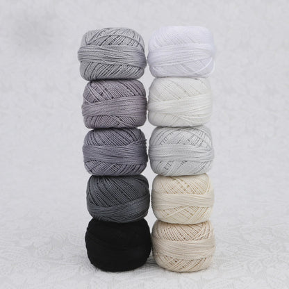 CraftHoop Egyptian Cotton Crochet & Embroidery Thread – 10 Pack