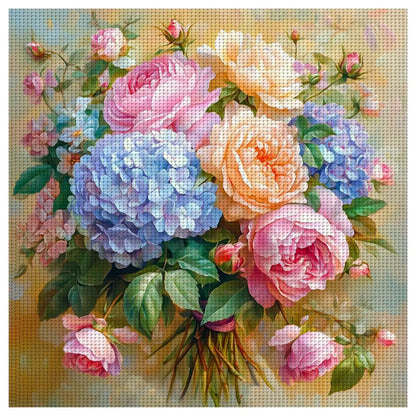 CraftHoop Vintage Floral Vase Cross Stitch Kit