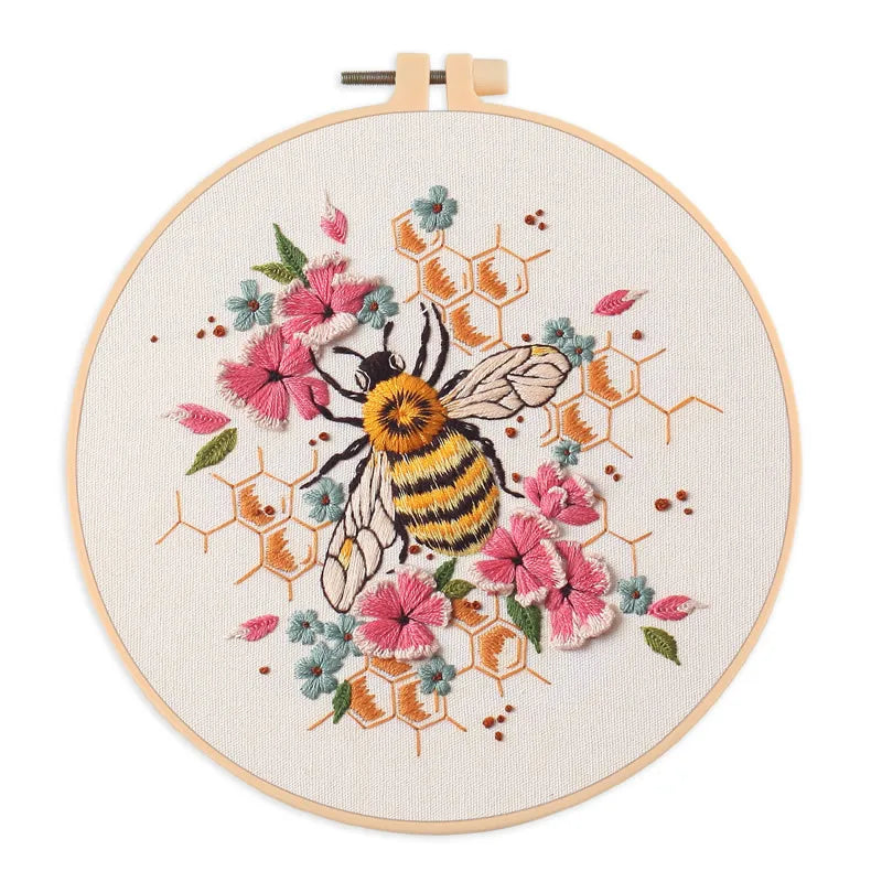 CraftHoop Bee & Bloom Embroidery Kit