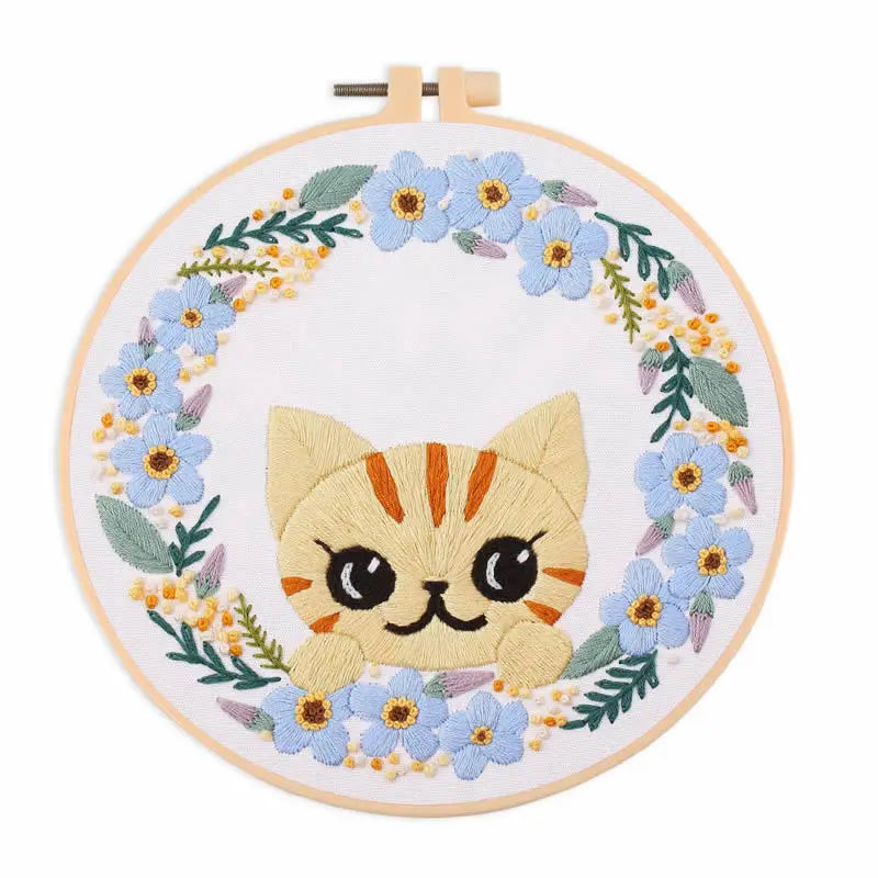 CraftHoop Purrfect Cats Embroidery Kit