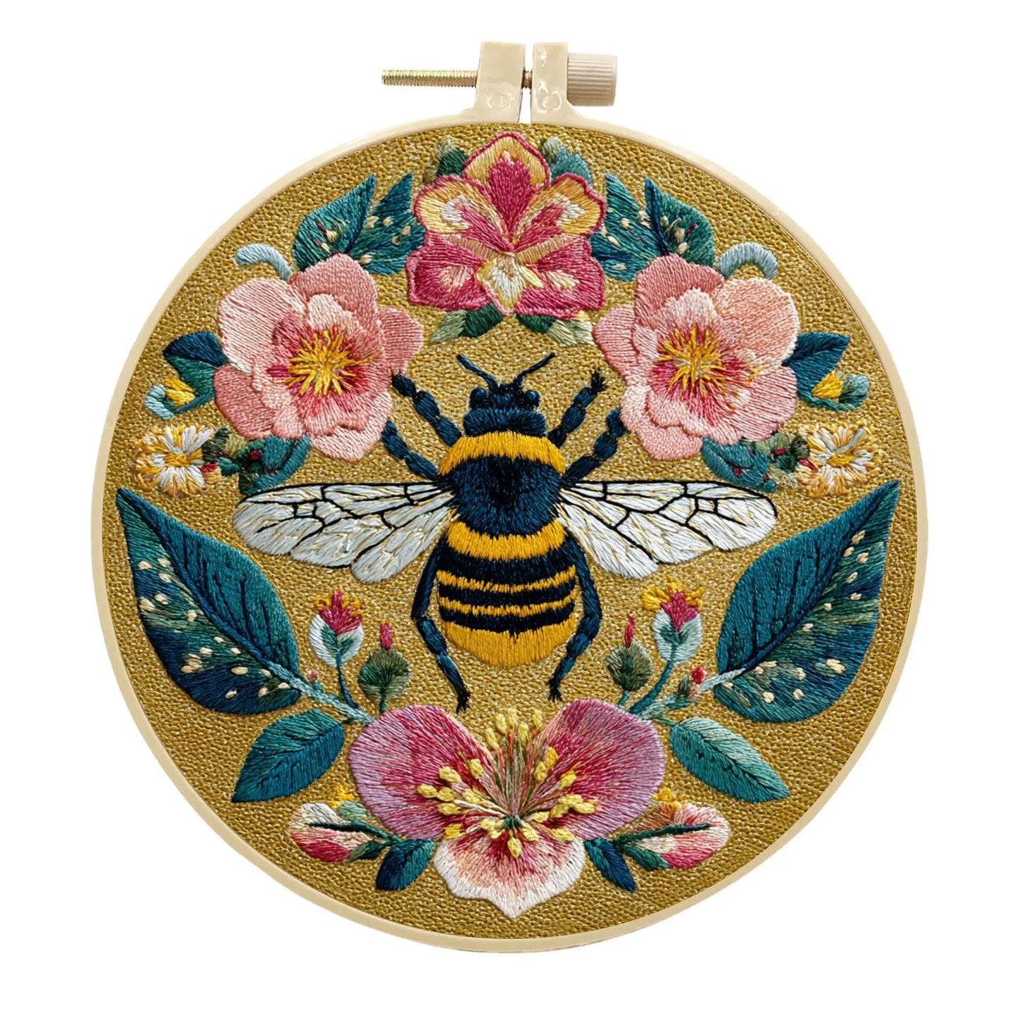 CraftHoop Blooming Bee Embroidery Kit