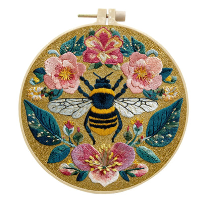 CraftHoop Blooming Bee Embroidery Kit
