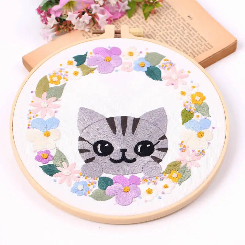 CraftHoop Purrfect Cats Embroidery Kit