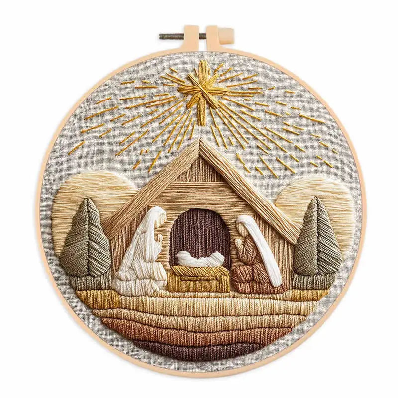 CraftHoop Silent Night Embroidery Kit