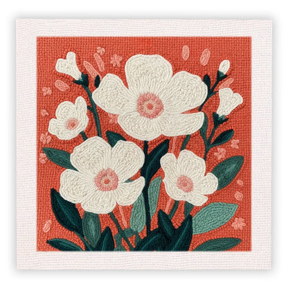 CraftHoop Colorful Bloom Punch Needle Kit