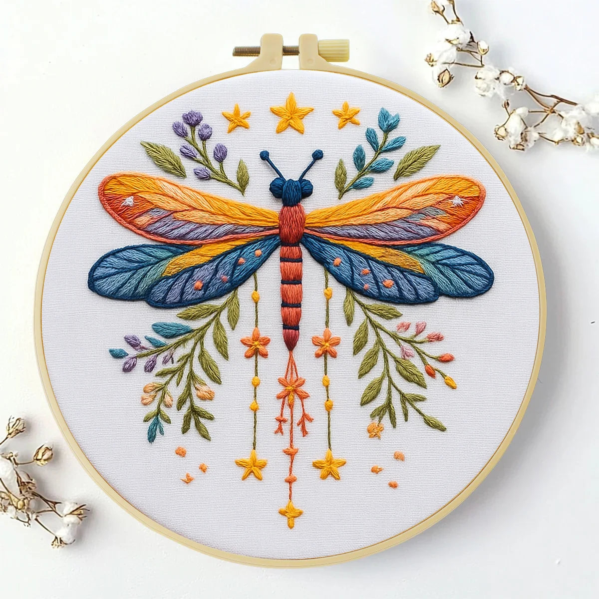 CraftHoop Dragonfly Meadow Embroidery Kit