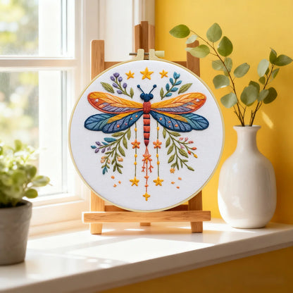 CraftHoop Dragonfly Meadow Embroidery Kit
