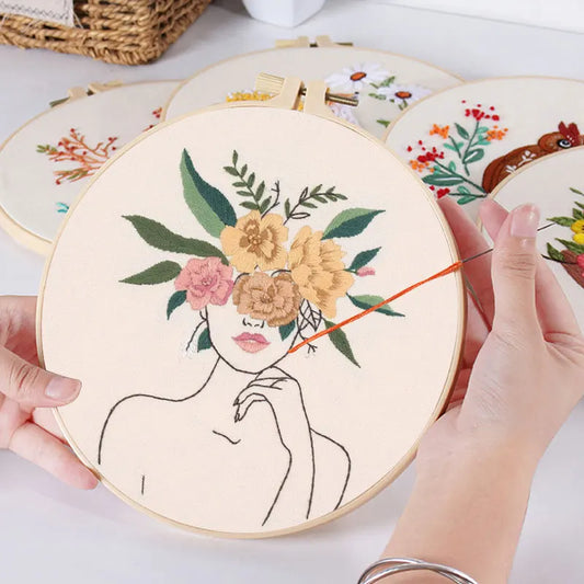 CraftHoop Floral Muse Embroidery Kit