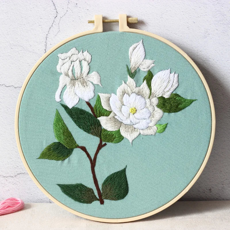 CraftHoop Floral Symphony Embroidery Kit