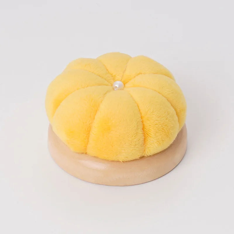 CraftHoop Wooden Pumpkin Pin Cushion