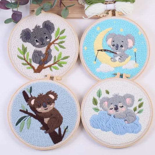CraftHoop Cozy Koalas Punch Needle Kit