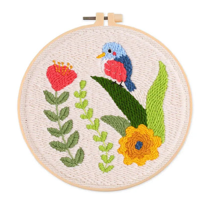 CraftHoop Songbird & Blossoms Punch Needle Kit