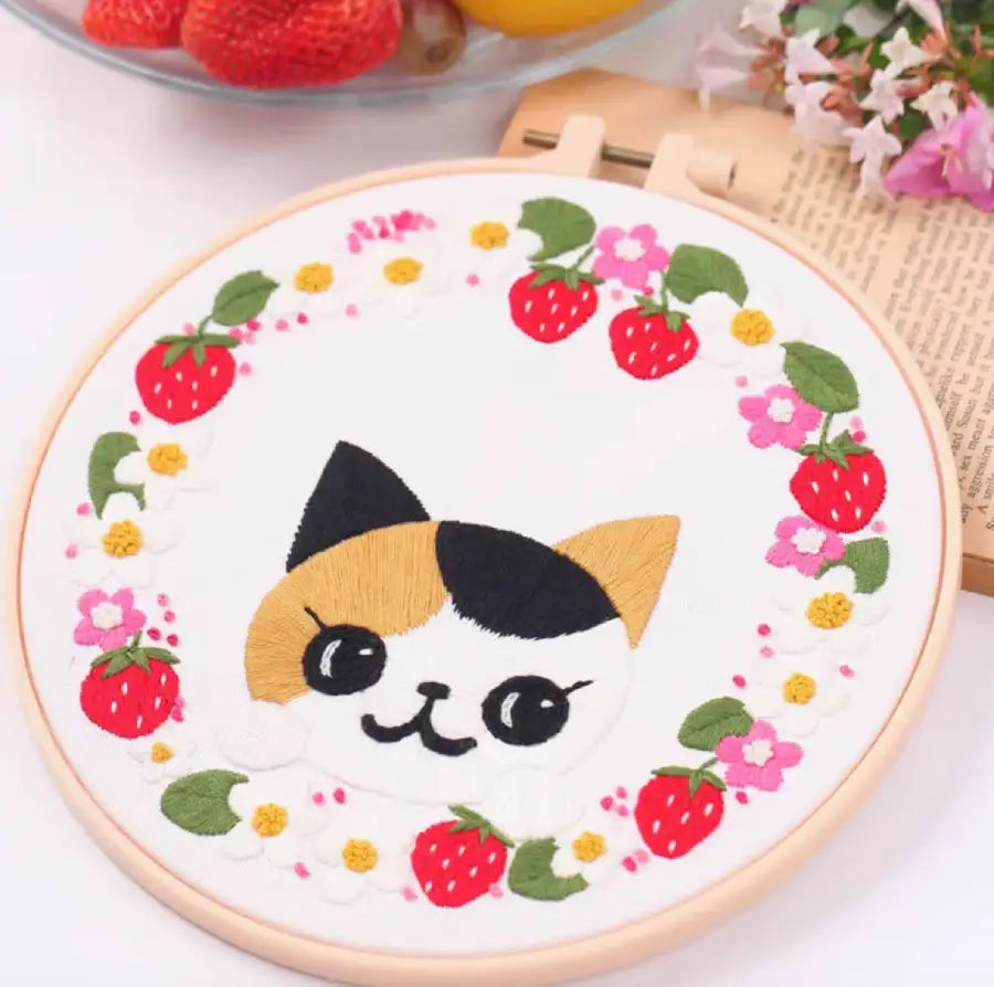 CraftHoop Purrfect Cats Embroidery Kit