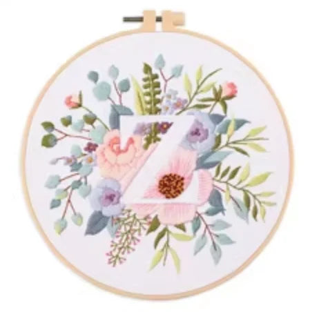 CraftHoop Alphabet Garden Embroidery Kit