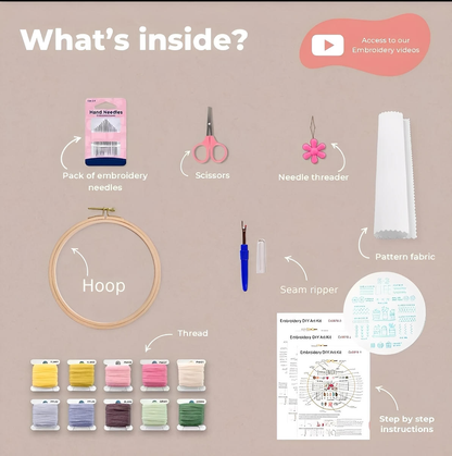 CraftHoop Advent of 12 Seasons Embroidery Kit