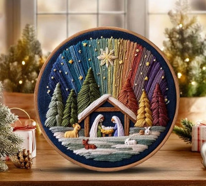 CraftHoop Silent Night Embroidery Kit