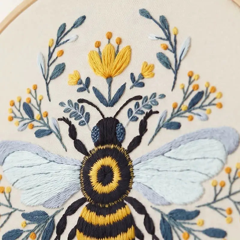 CraftHoop Bloom & Bee Embroidery Kit