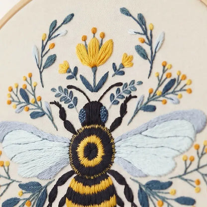 CraftHoop Bloom & Bee Embroidery Kit