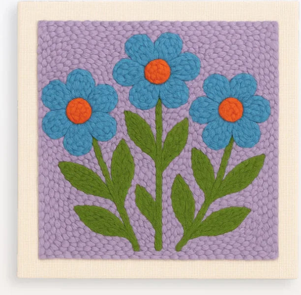 CraftHoop Colorful Bloom Punch Needle Kit