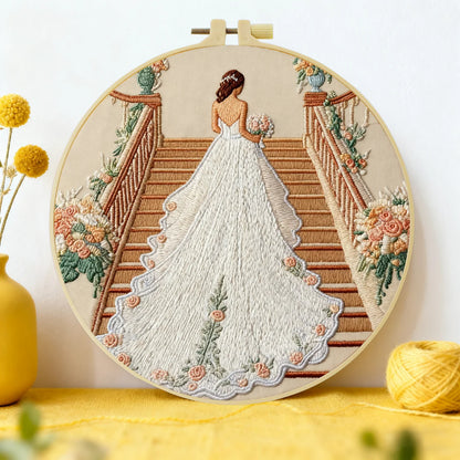 CraftHoop Wedding Love Story Embroidery Kit