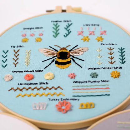 CraftHoop Beginner Embroidery Learning Sets-5 Options