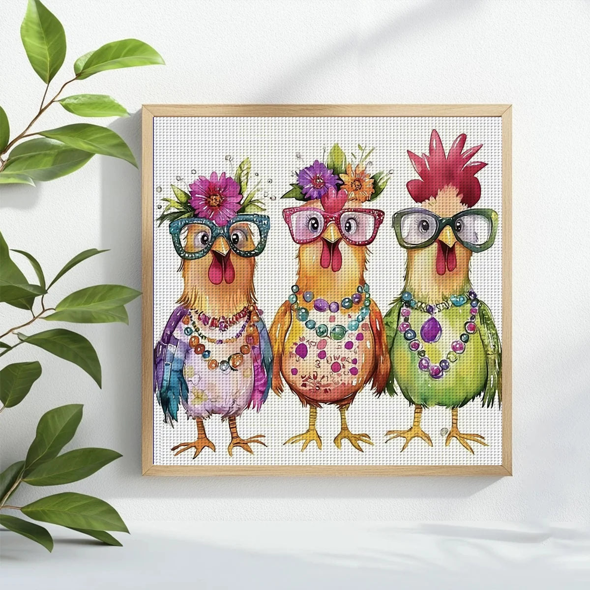 CraftHoop Funny Chickens Cross Stitch Kit