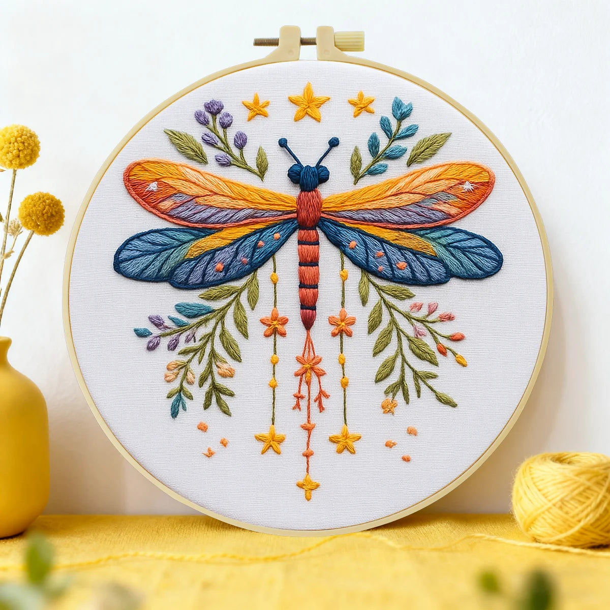 CraftHoop Dragonfly Meadow Embroidery Kit