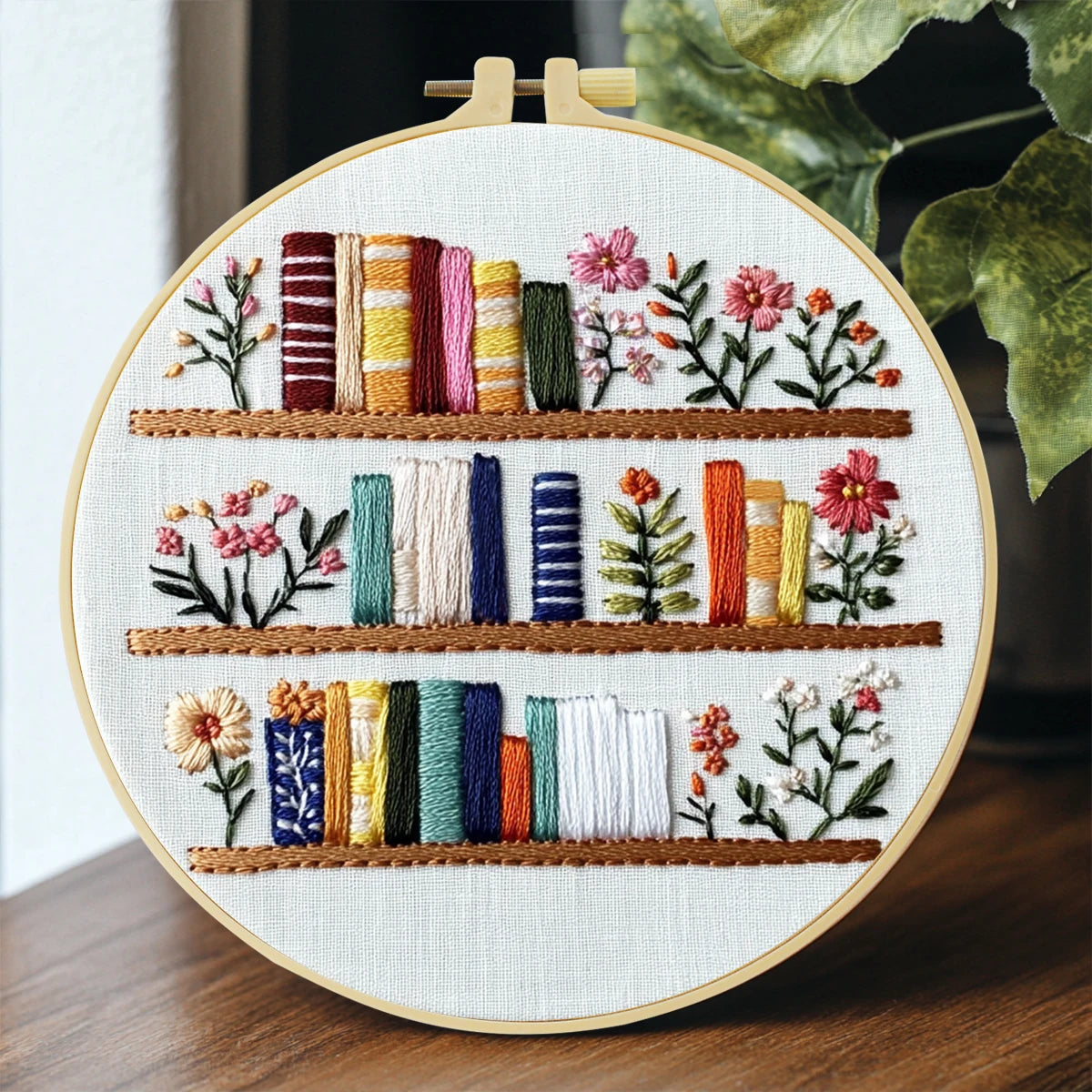 CraftHoop Cozy Books Embroidery Kits