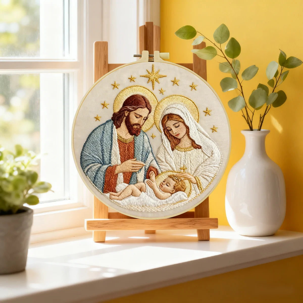 CraftHoop Sacred Nativity Embroidery Kits