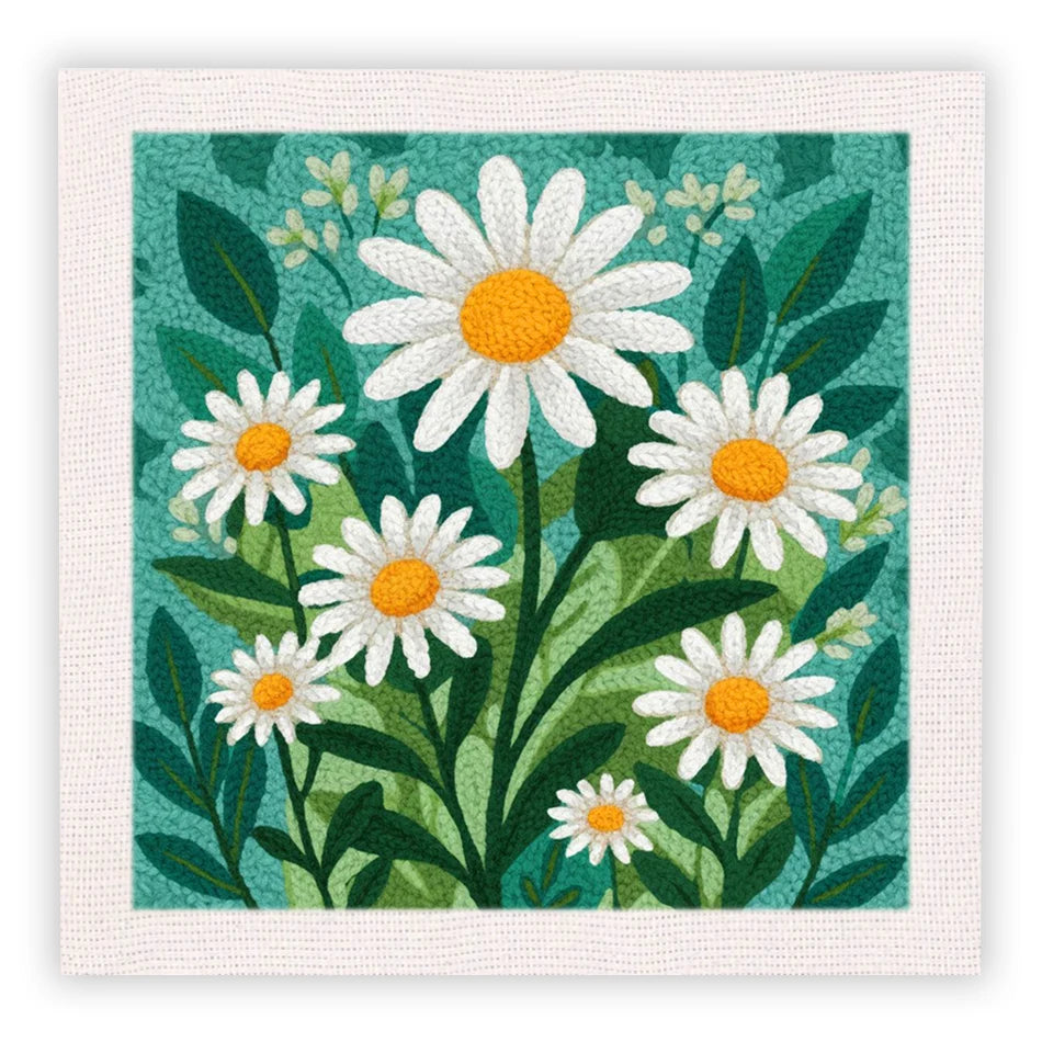 CraftHoop Colorful Bloom Punch Needle Kit