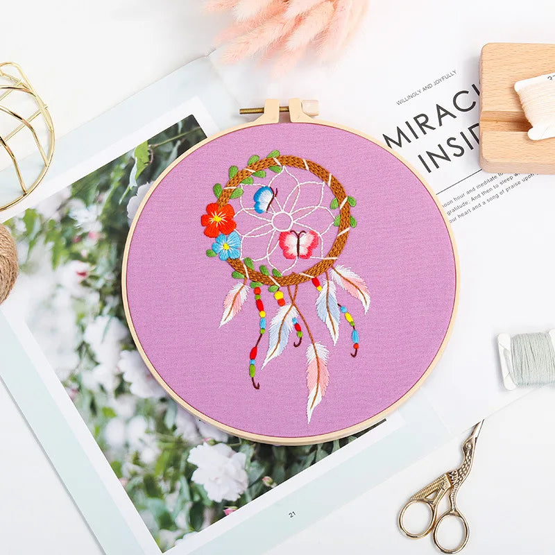 CraftHoop Boho Dreamcatcher Embroidery Kit