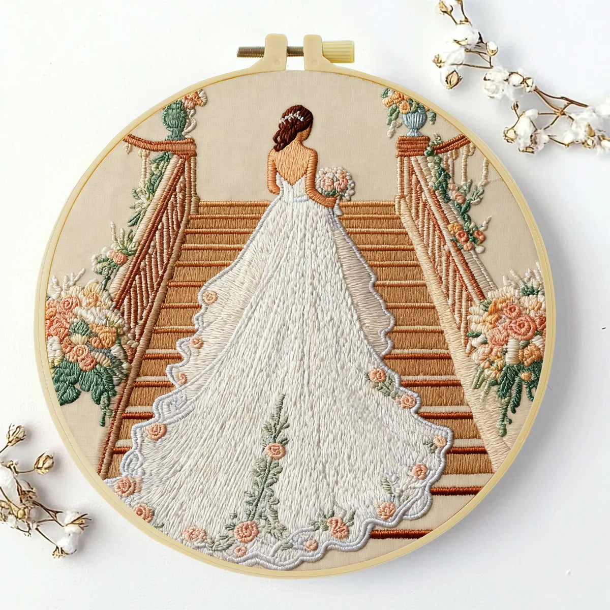 CraftHoop Wedding Love Story Embroidery Kit