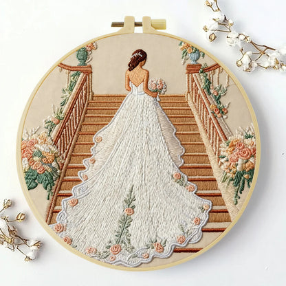 CraftHoop Wedding Love Story Embroidery Kit
