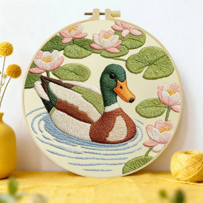 CraftHoop Peaceful Duck Embroidery Kit