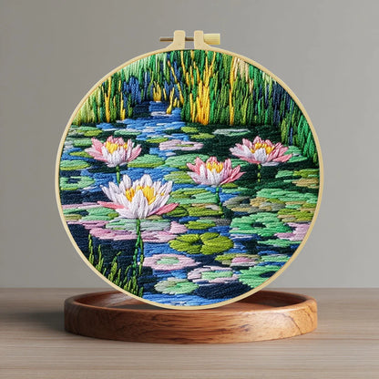 CraftHoop Lily & Lotus Embroidery Kit