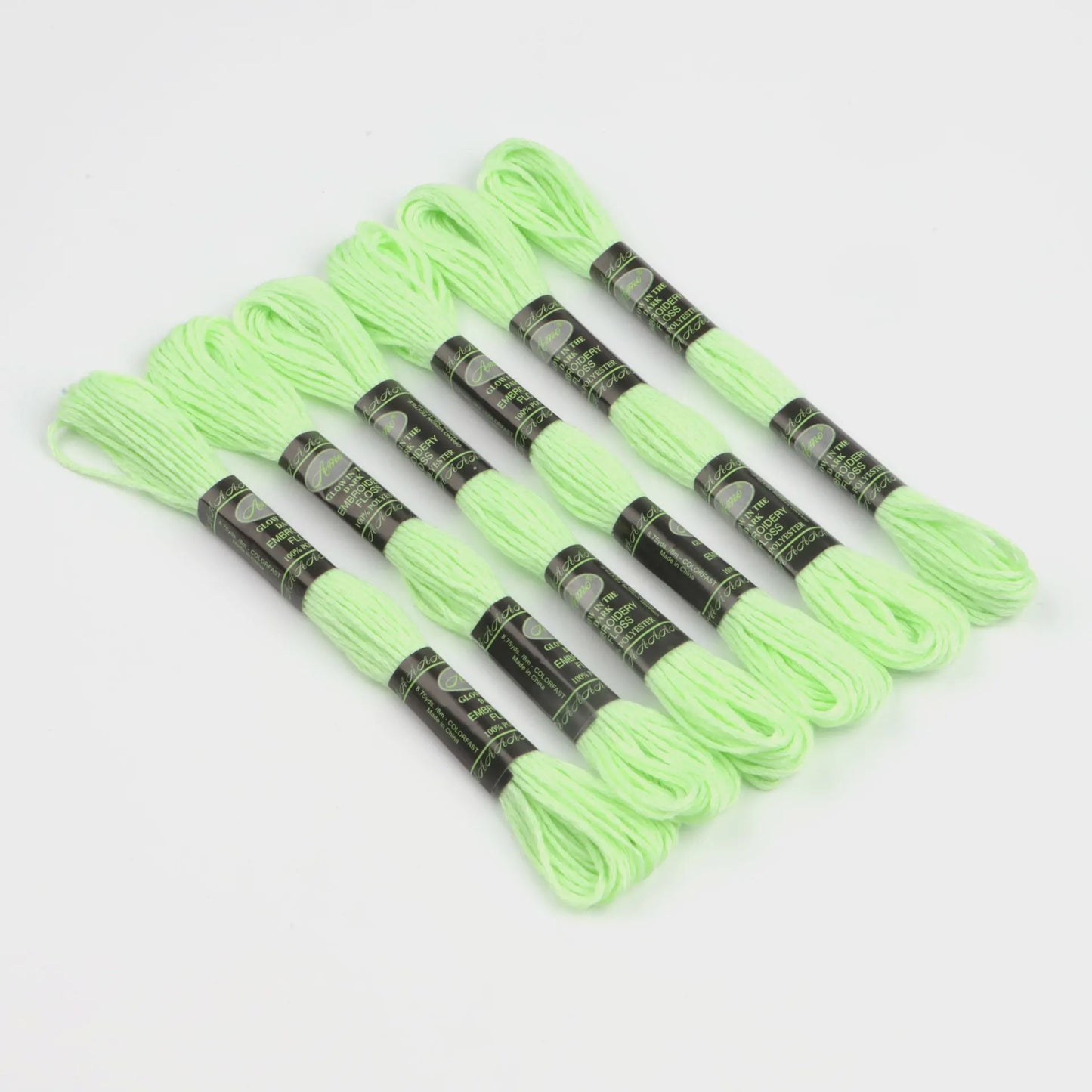 CraftHoop Glow-in-the-Dark Embroidery Thread Set