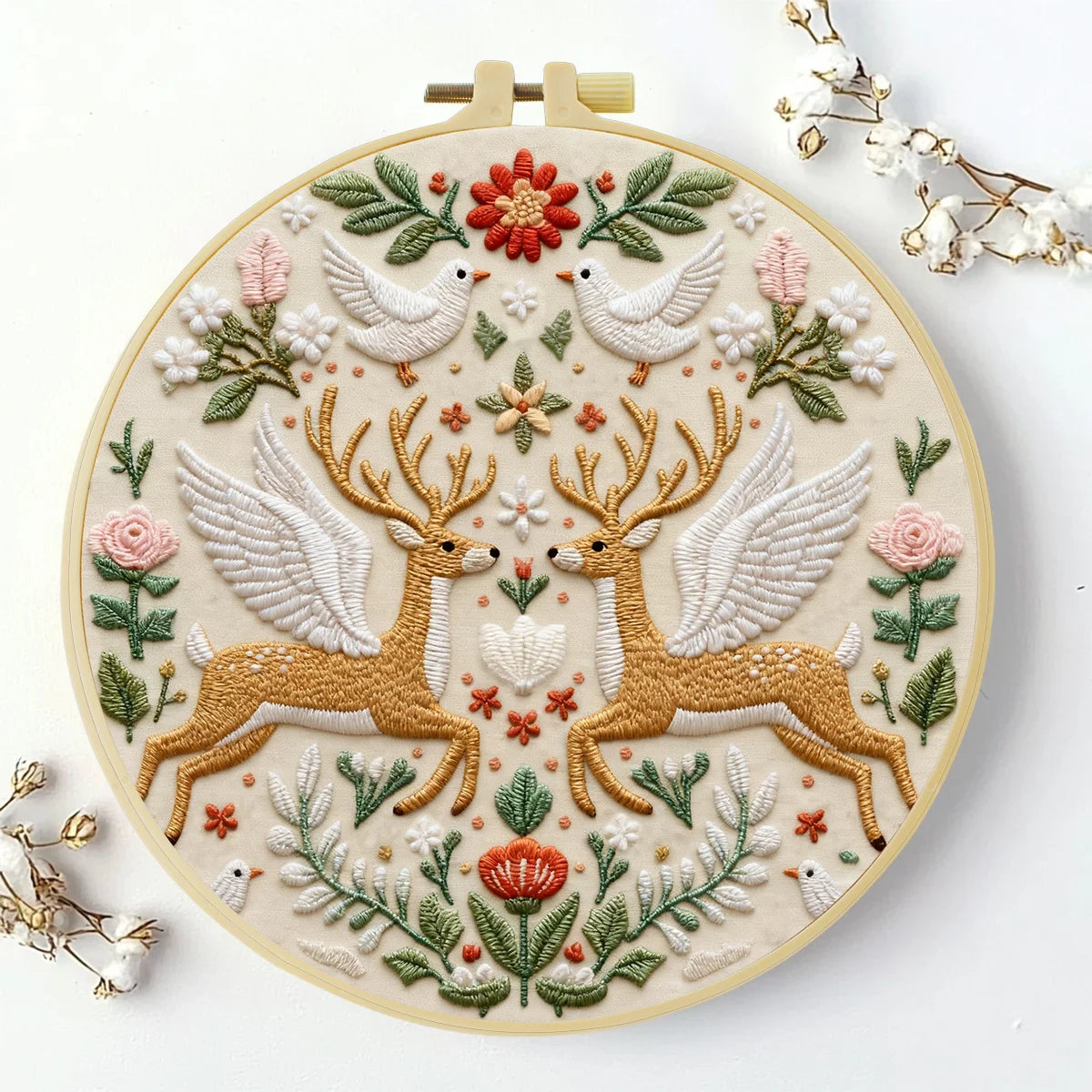 CraftHoop Deer Harmony Embroidery Kit